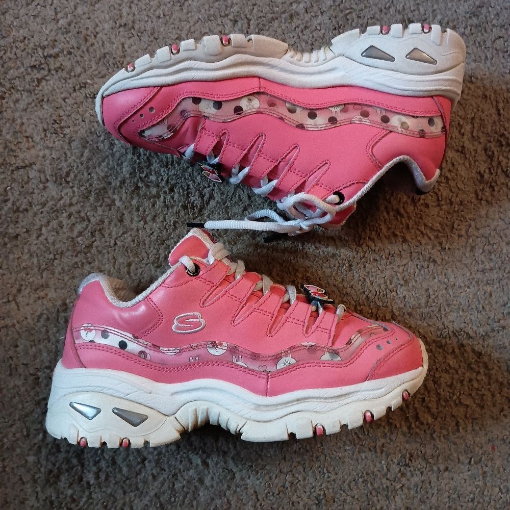 Skechers Line Friends Energy-Animated Outlook Pink Sneakers 13424 Sz 6 PRE-OWNED